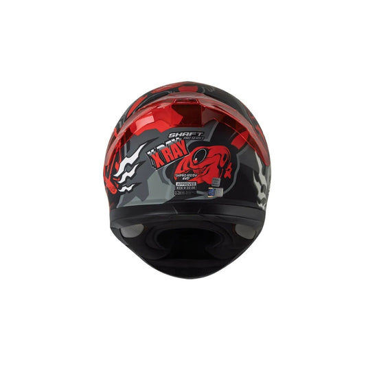 Casco SHAFT PRO SHPRO-612 DV EVO X-ray Gris Oscuro - Rojo