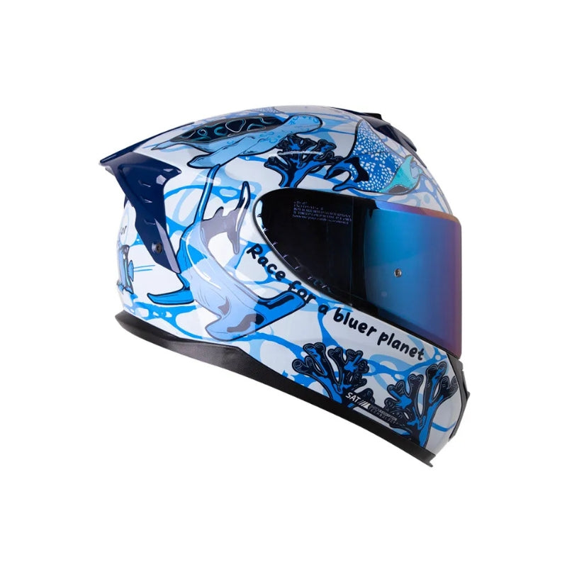 Casco SHAFT PRO SHPRO 610 DV EVO Bluer Planet - Azul Oscuro