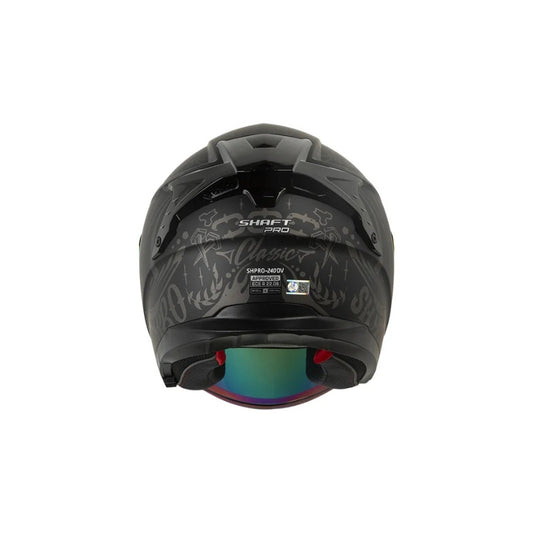 Casco SHAFT PRO SHPRO-240DV Classic - Negro - Gris Oscuro