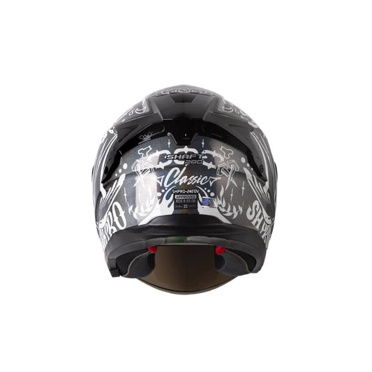 Casco SHAFT PRO SHPRO-240DV Classic - Gris Oscuro - Blanco