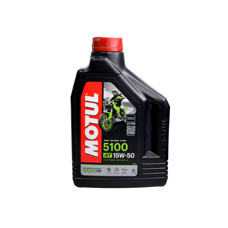 Aceite de Motor Motul 15W50 Semisintético 5100 4 Tiempos 2 Litros