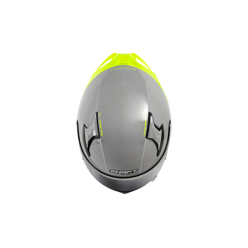 Casco SHAFT PRO SHPRO-612 DV EVO Solid Gris Nardo - Amarillo Neon
