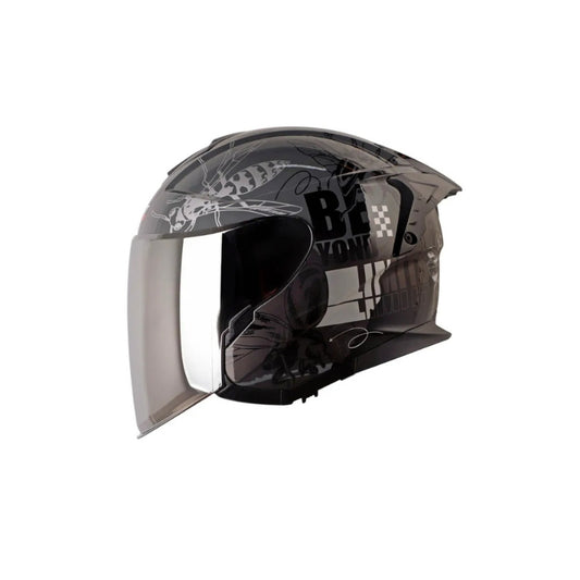 Casco SHAFT PRO SHPRO-240DV Franz - Gris Oscuro - Plateado