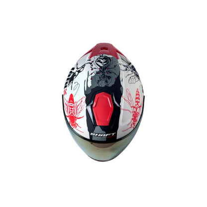 Casco SHAFT PRO SHPRO-240DV Franz - Gris Claro - Rojo