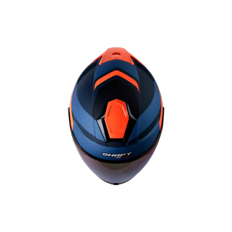 Casco SHAFT PRO SHPRO-240DV Maison - Azul Oscuro - Naranja Neón