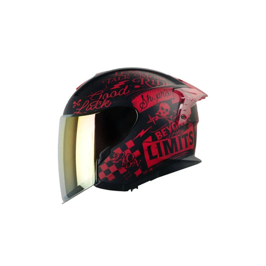 Casco SHAFT PRO SHPRO-240DV Retrum - Negro - Rojo