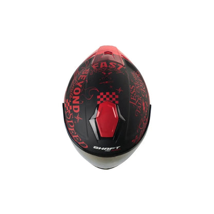 Casco SHAFT PRO SHPRO-240DV Retrum - Negro - Rojo