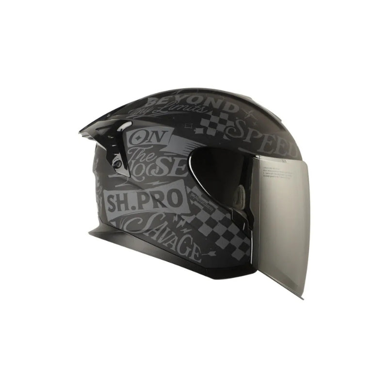 Casco SHAFT PRO SHPRO-240DV Retrum - Negro - Gris