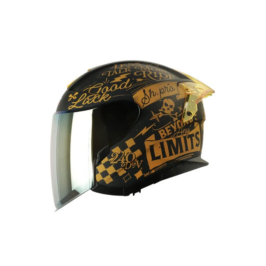 Casco SHAFT PRO SHPRO-240DV Retrum - Negro - Dorado