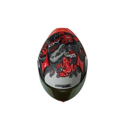 Casco SHAFT PRO SHPRO-612 DV EVO X-ray Gris Oscuro - Rojo