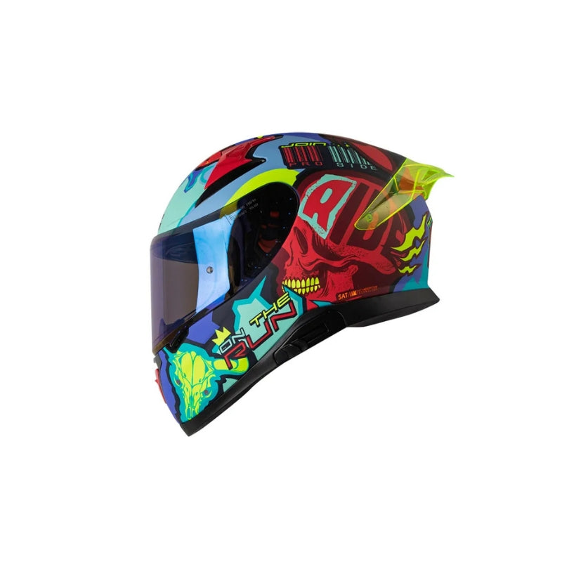 Casco SHAFT PRO SHPRO-612 DV EVO X-ray Azul Oscuro - Rojo