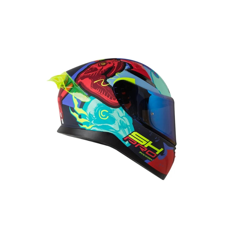 Casco SHAFT PRO SHPRO-612 DV EVO X-ray Azul Oscuro - Rojo