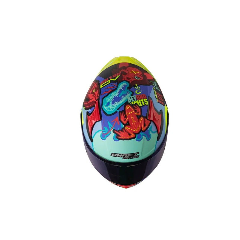 Casco SHAFT PRO SHPRO-612 DV EVO X-ray Azul Oscuro - Rojo