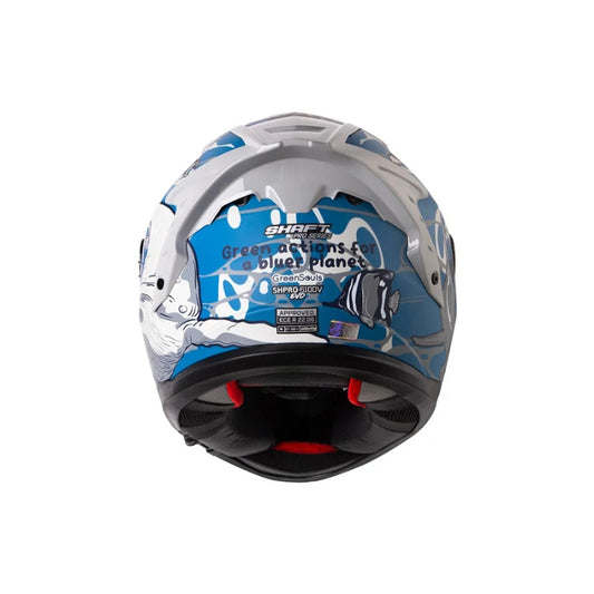 Casco SHAFT PRO SHPRO 610 DV EVO Bluer Planet - Azul Claro
