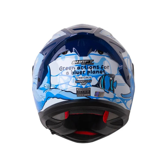 Casco SHAFT PRO SHPRO 610 DV EVO Bluer Planet - Azul Oscuro