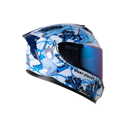 Casco SHAFT PRO SHPRO 610 DV EVO Bluer Planet - Azul Oscuro