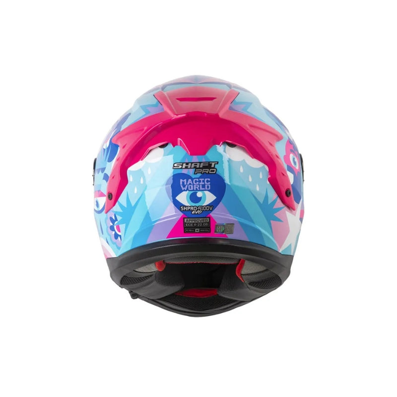 Casco SHAFT PRO SHPRO 610 DV EVO Magic World - Azul - Morado