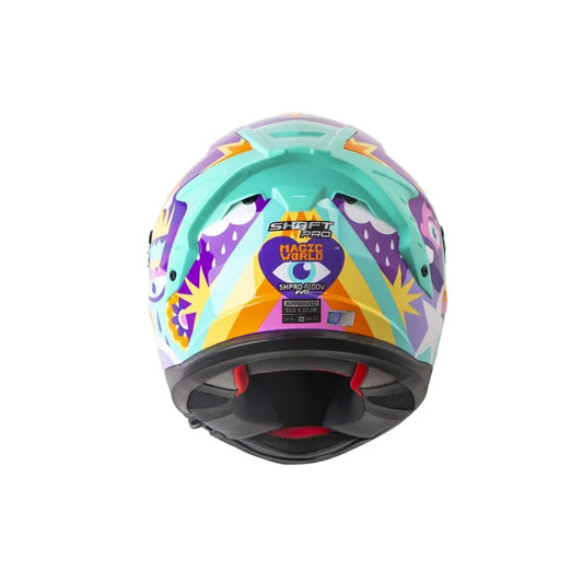 Casco SHAFT PRO SHPRO 610 DV EVO Magic World - Morado - Naranja