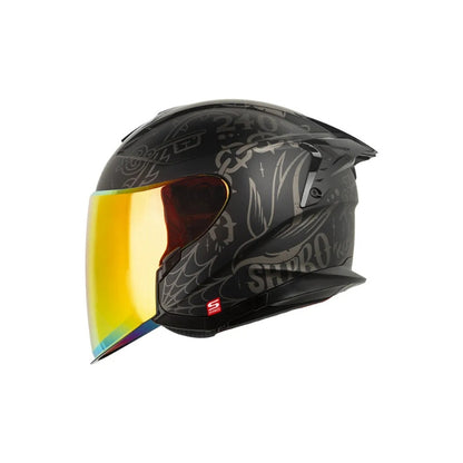 Casco SHAFT PRO SHPRO-240DV Classic - Negro - Gris Oscuro
