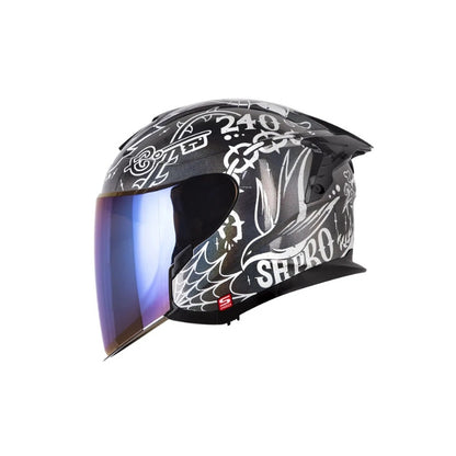 Casco SHAFT PRO SHPRO-240DV Classic - Gris Oscuro - Blanco