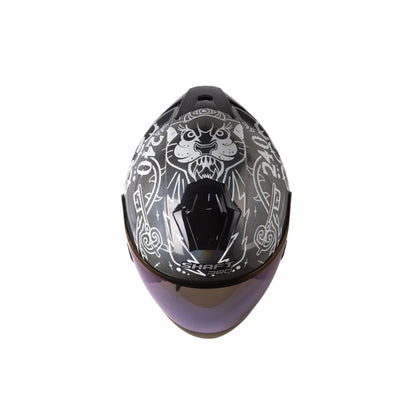 Casco SHAFT PRO SHPRO-240DV Classic - Gris Oscuro - Blanco