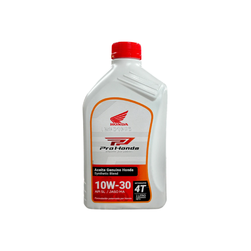 Aceite de Motor Pro Honda 10W30 Semisintetico 4 Tiempos