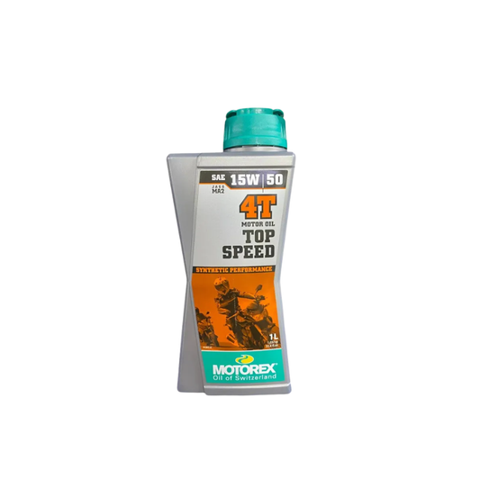 Aceite de Motor Motorex 15W50 TopSpeed Sintetico 4 Tiempos