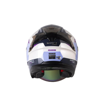 Casco SHAFT PRO SHPRO-240DV Nanix - Blanco Perlado - Morado Claro