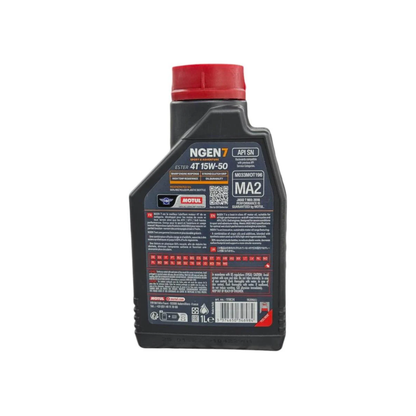 Aceite de Motor Motul 15W50 Sintetico NGEN7 4 Tiempos