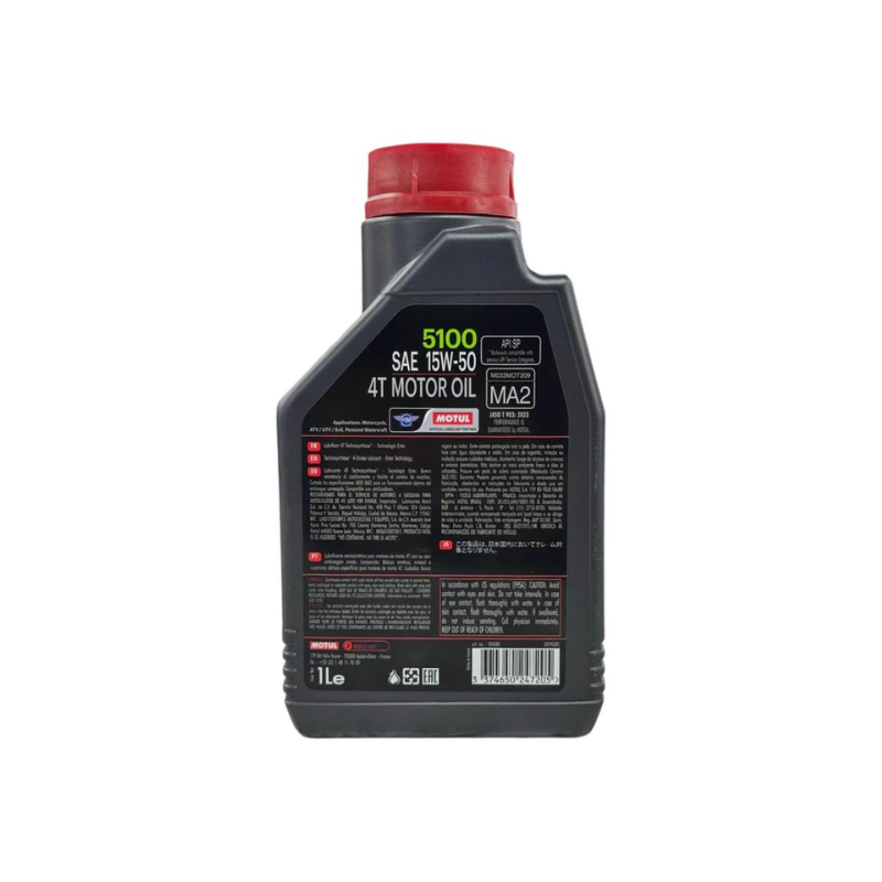 Aceite de Motor Motul 15W50 Semisintetico 5100 4 Tiempos