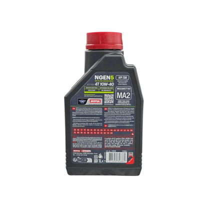 Aceite de Motor Motul 10W40 Semisintetico NGEN5 4 Tiempos