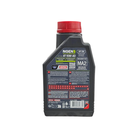 Aceite de Motor Motul 10W40 Semisintetico NGEN5 4 Tiempos