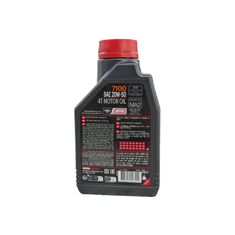 Aceite de Motor Motul 20W50 7100 Sintético 4 Tiempos