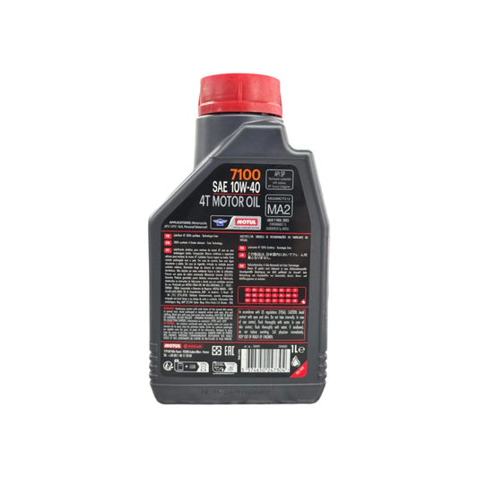Aceite de Motor Motul 10W40 Sintetico 7100 4 Tiempos