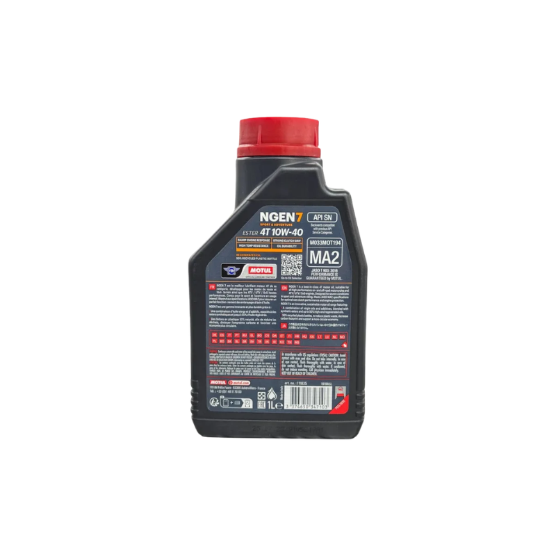 Aceite de Motor Motul 10W40 Sintético NGEN7 4 Tiempos