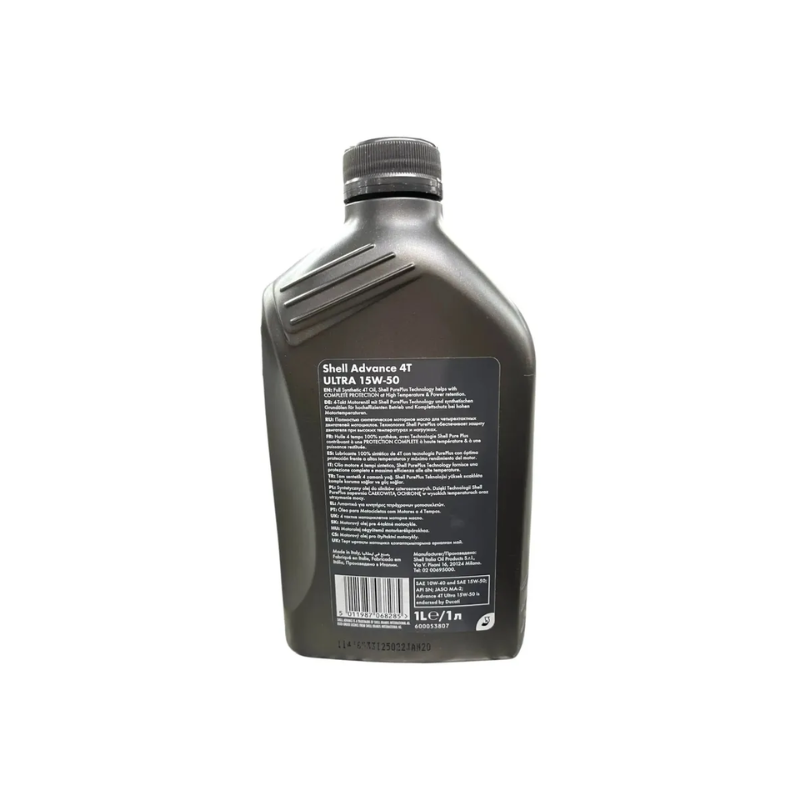 Aceite de Motor Shell Advance 15W50 Semisintetico Ultra 4 Tiempos