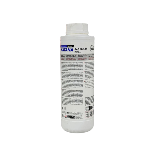 Aceite de Motor IPONE 4T KATANA 15W‑50 100% Sintético 1L