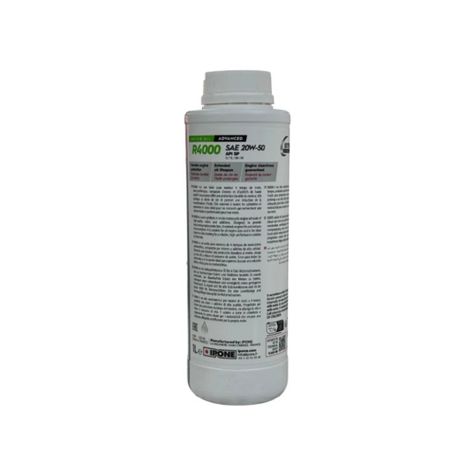 Aceite de Motor IPONE R 4000 RS 20W-50 Semisintético 1 litro 4 tiempos