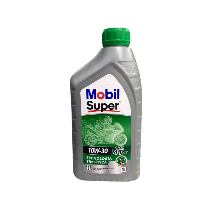 Aceite de Motor Mobil 10W30 Semisintetico Super Mx 4 Tiempos