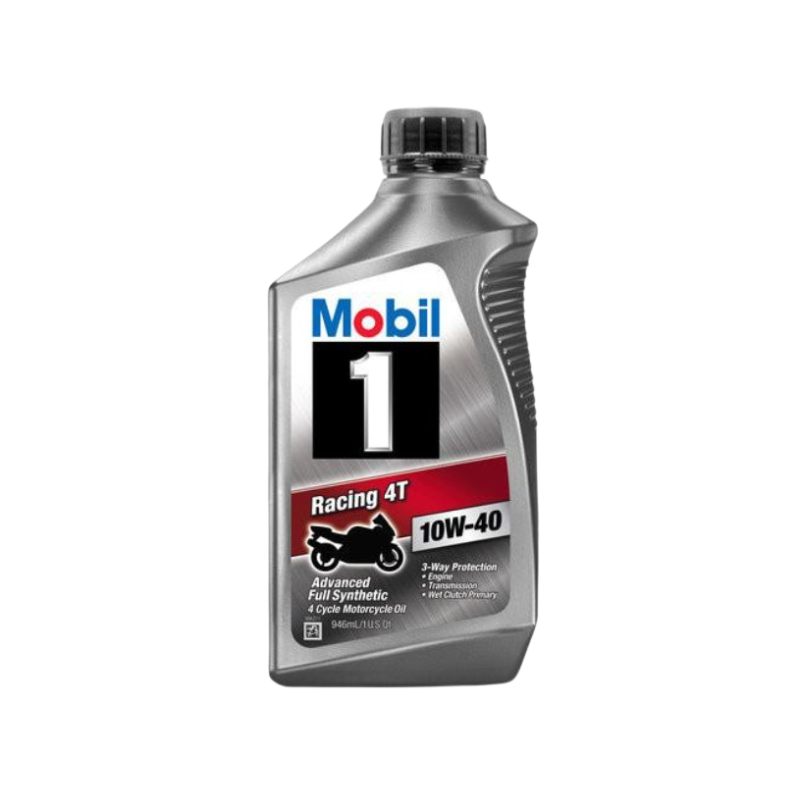 Aceite de Motor Mobil 10W40 Sintético Racing 4 Tiempos