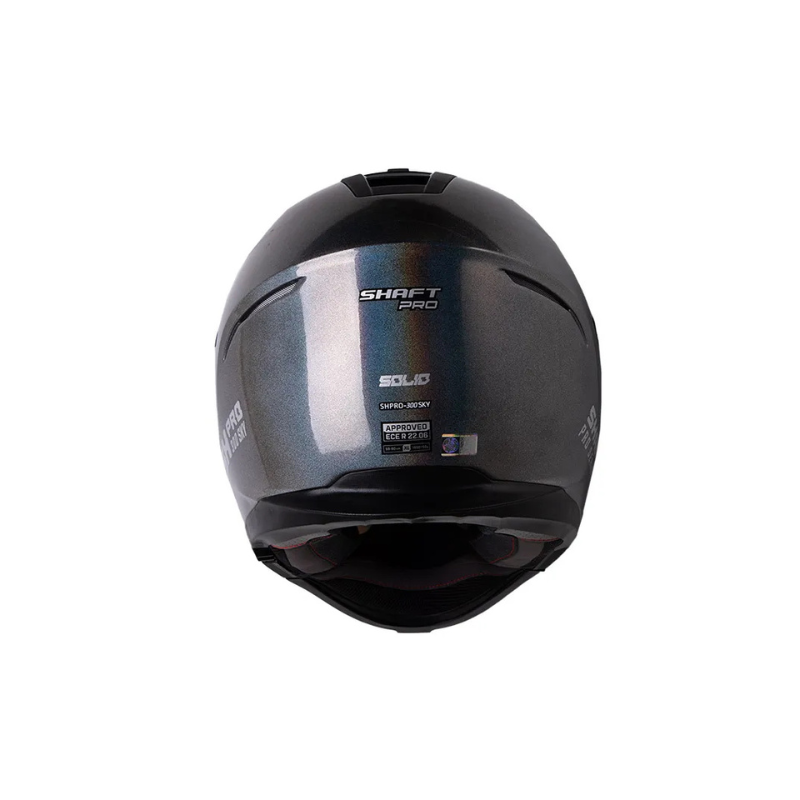Casco SHAFT PRO SHPRO-300 SKY Solid Camaleon - Gris Oscuro - Plateado