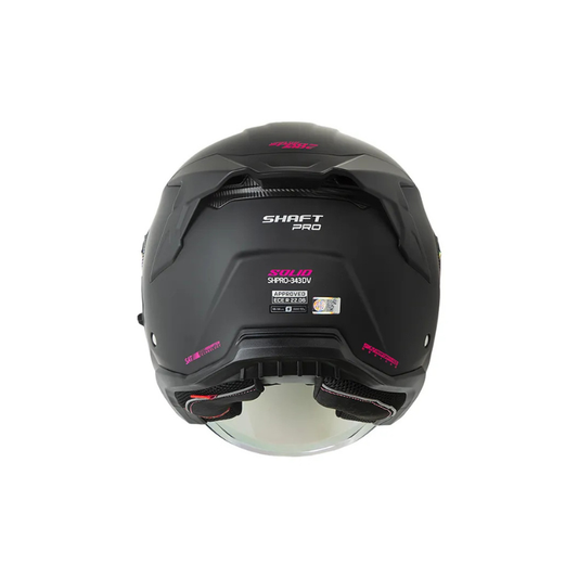 Casco SHAFT PRO SHPRO-343DV Solid Negro - Fucsia
