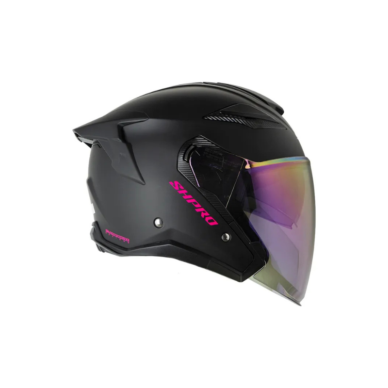 Casco SHAFT PRO SHPRO-343DV Solid Negro - Fucsia