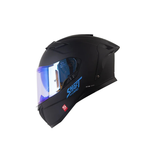 Casco SHAFT PRO SHPRO-606SP Solid Negro - Azul Metalico