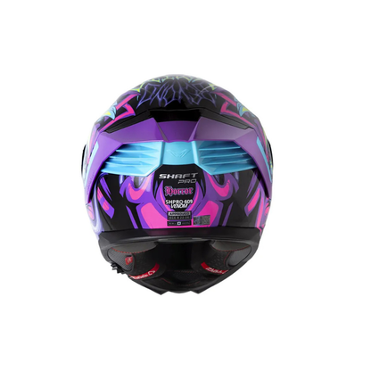 Casco SHAFT PRO SHPRO-609 VENOM Horror Negro - Fucsia