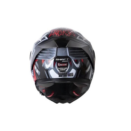 Casco SHAFT PRO SHPRO-609 VENOM Horror Negro - Gris Oscuro