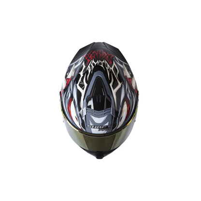 Casco SHAFT PRO SHPRO-609 VENOM Horror Negro - Gris Oscuro