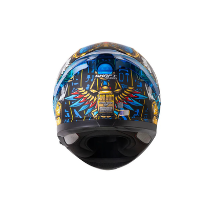 Casco SHAFT PRO SHPRO-612 DV EVO Faraon Negro - Azul Metalico