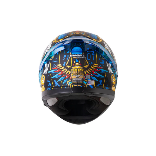 Casco SHAFT PRO SHPRO-612 DV EVO Faraon Negro - Azul Metalico