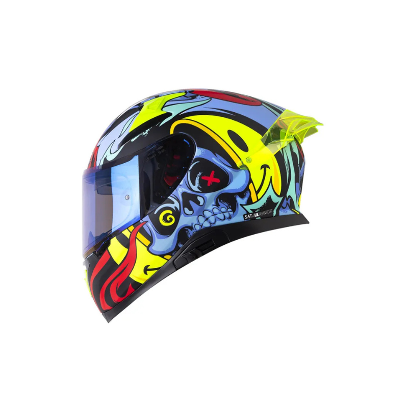 Casco SHAFT PRO SHPRO-612 DV EVO Inside Soul Azul Oscuro - Rojo